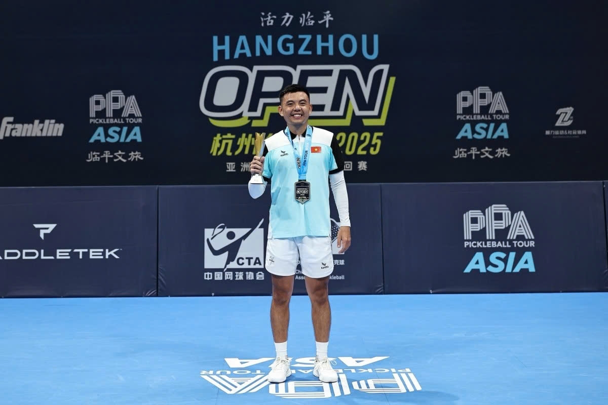 Ly Hoang Nam ranks second on PPA Tour Asia men’s singles standings